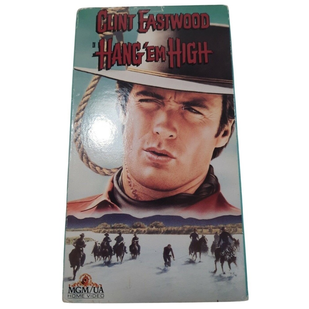 MGM/UA Hang 'Em High VHS M201399 Clint Eastwood Western‎ Movie Vintage Film READ